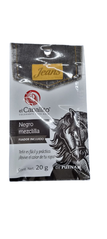 COLORANTE PARA ROPA EL CABALLITO NEGRO MEZCLILLA