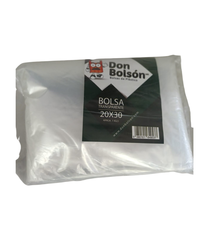 BOLSA TV C-150 20X30 TRANSPARENTE KILO