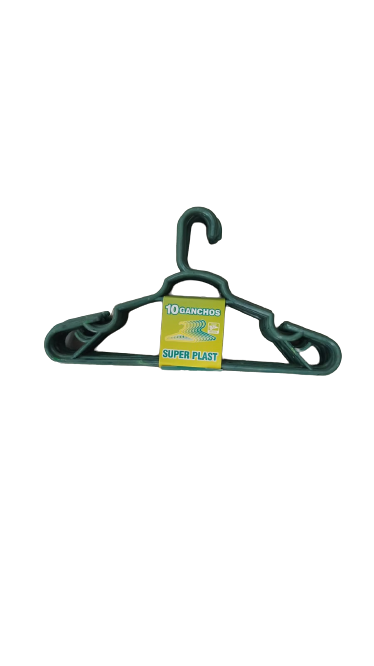 GANCHOS ROPA C/10 SUPER PLASTIC REFORZADO