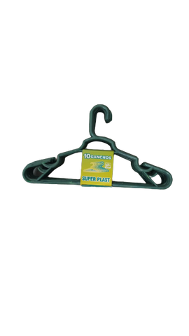 GANCHOS ROPA C/10 SUPER PLASTIC REFORZADO