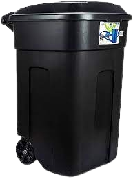 CONTENEDOR TACHO 135 LTS CON TAPA NEGRO