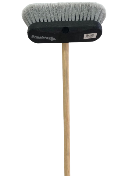 CEPILLO PVC BASE NEGRA N.9 OVALADO CON BASTON