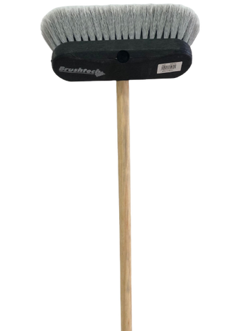 CEPILLO PVC BASE NEGRA N.9 OVALADO CON BASTON