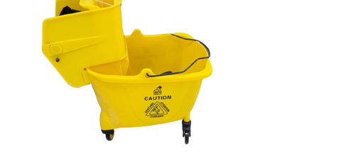 CUBETA AMARILLA CON PRENSA 32 L